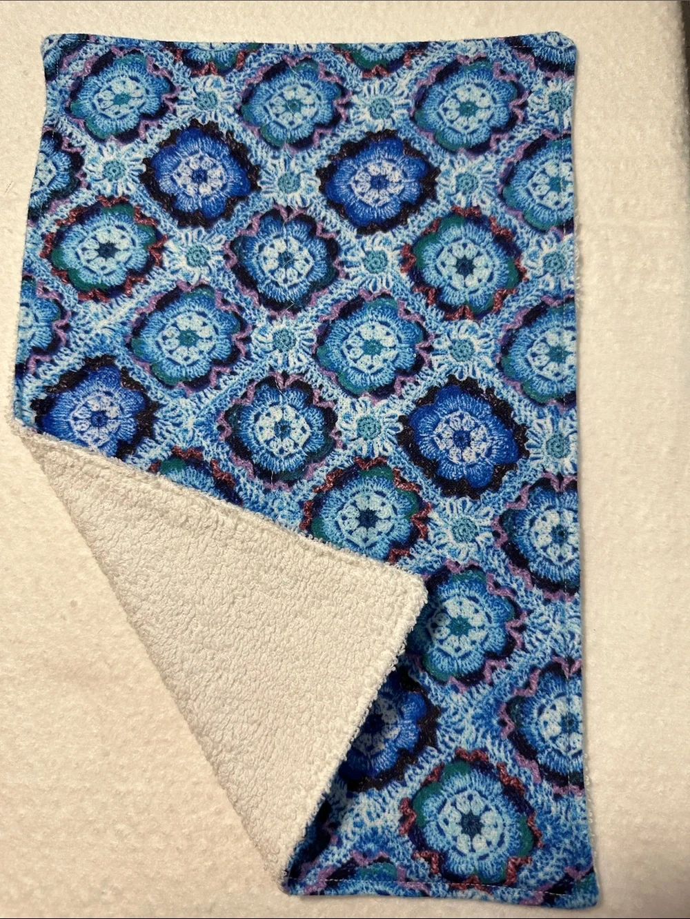 NPH Blue Crochet print